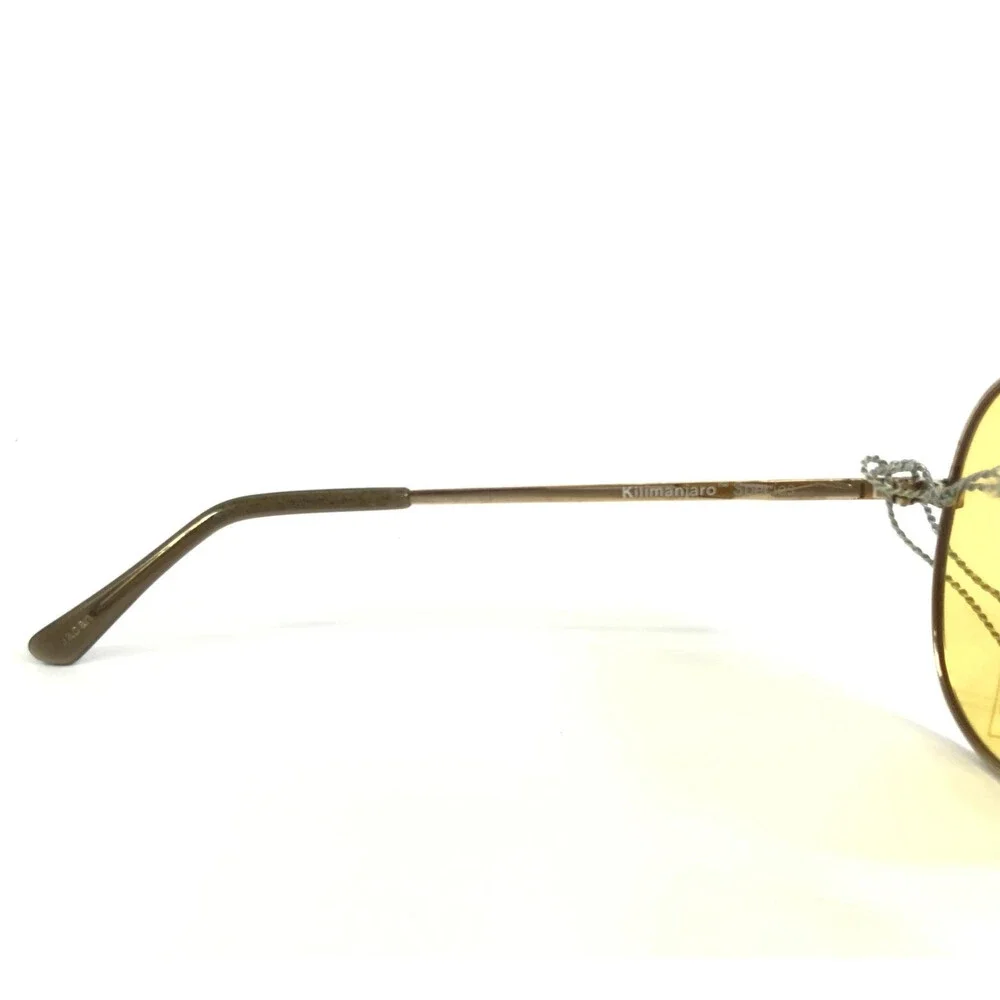 Vintage Serengeti Sunglasses 5129M Mens Gold Aviators Yellow Photochromic Lenses
